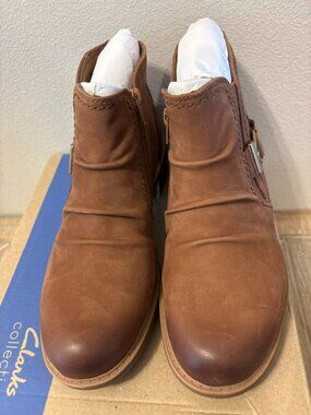 Clarks Collection Leather Ankle Boots - Hearth Clara